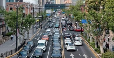 Imagem da produção automotiva na China