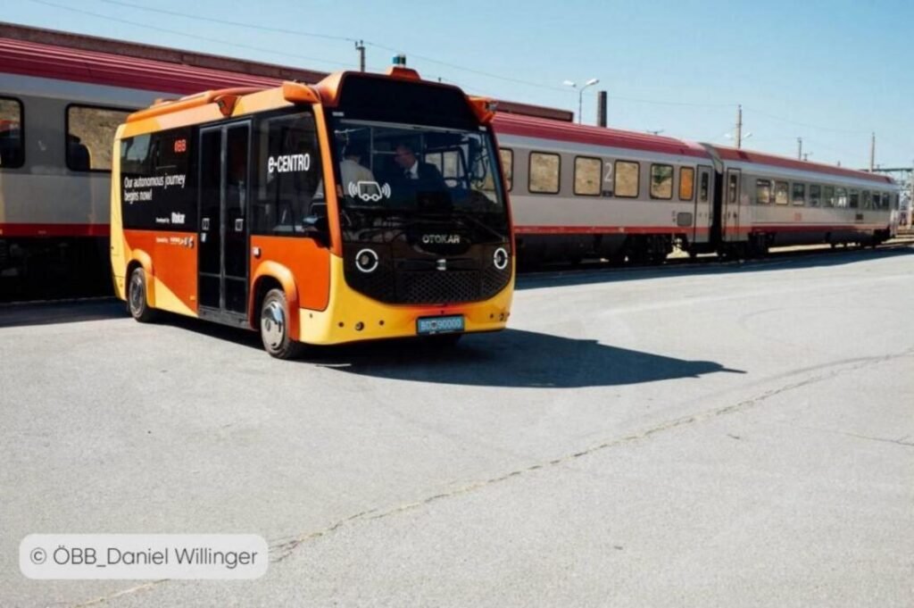 Ônibus elétrico autônomo da Otokar em testes