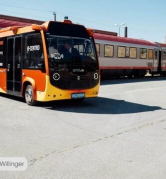 Ônibus elétrico autônomo da Otokar em testes