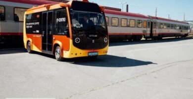 Ônibus elétrico autônomo da Otokar em testes