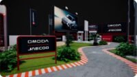Robô humanoide em demonstração no Festival Interlagos