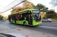 Ônibus elétricos com nova caixa de baterias