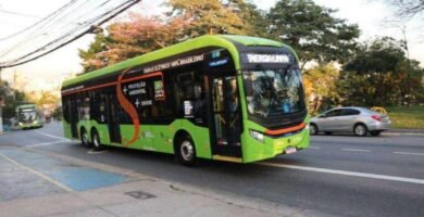 Ônibus elétricos com nova caixa de baterias