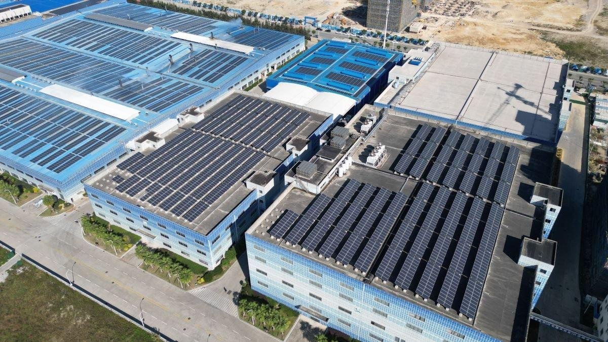 Geração local de energia nas fábricas de automóveis