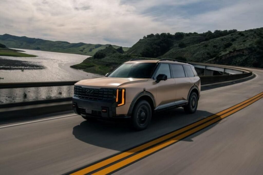 Kia Telluride 2027 durante teste de segurança