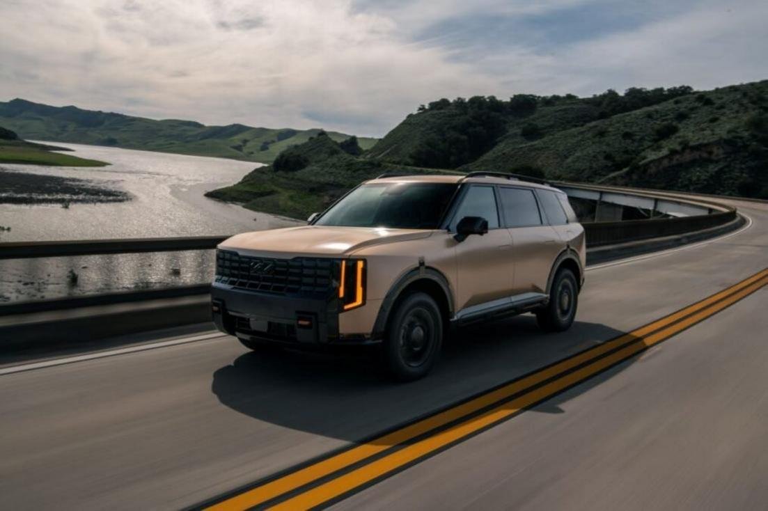 Kia Telluride 2027 durante teste de segurança