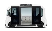 Imagem do Toyota e-Palette em circulação autônoma