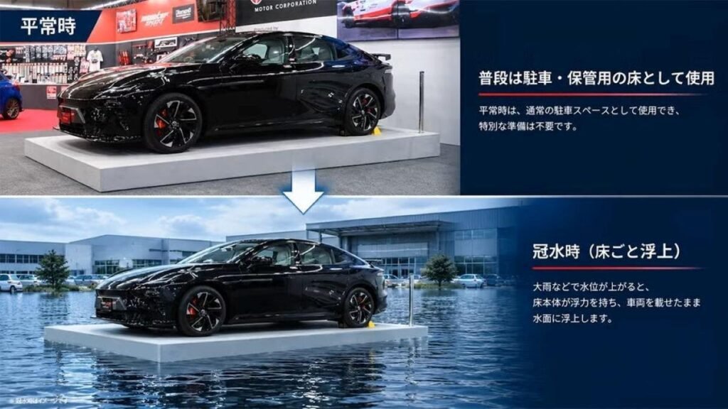 Garagem flutuante do Japão