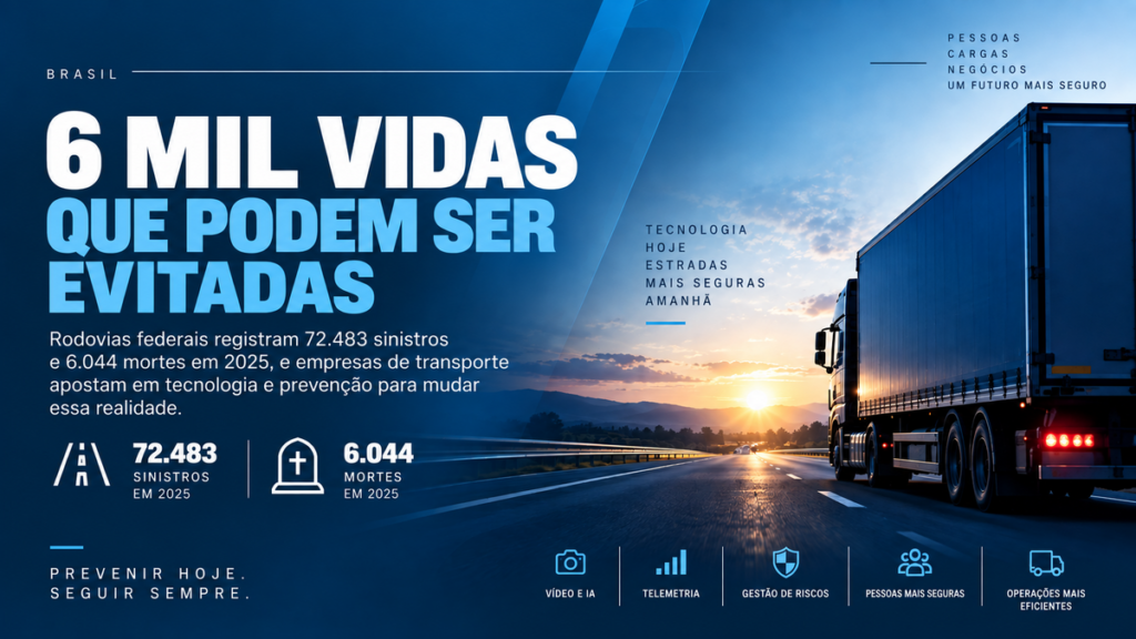 Ilustração sobre transporte rodoviário