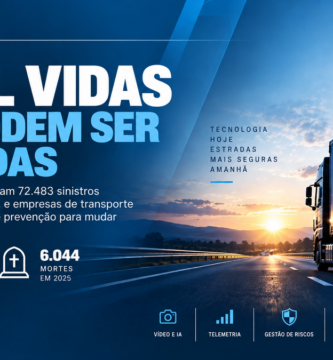 Ilustração sobre transporte rodoviário