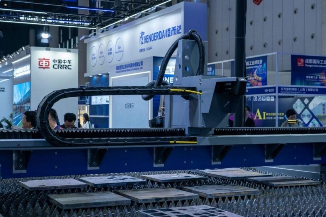Uma moderna fábrica na China