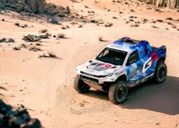 Hilux a hidrogênio em ação no Dakar