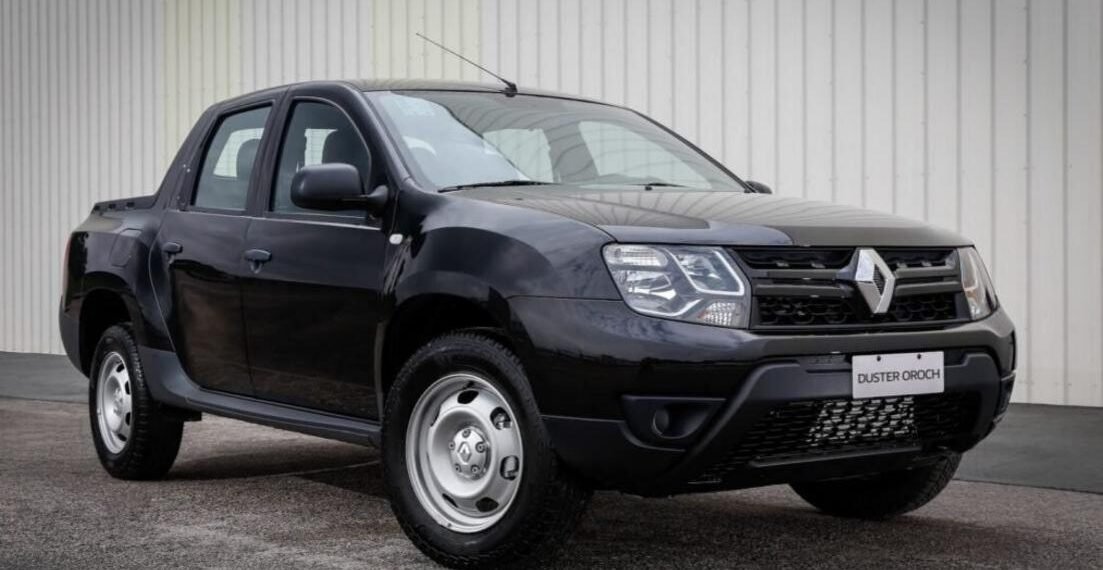 Renault Oroch em teste de desenvolvimento