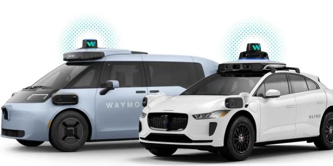 Veículos autônomos da Waymo em operação.