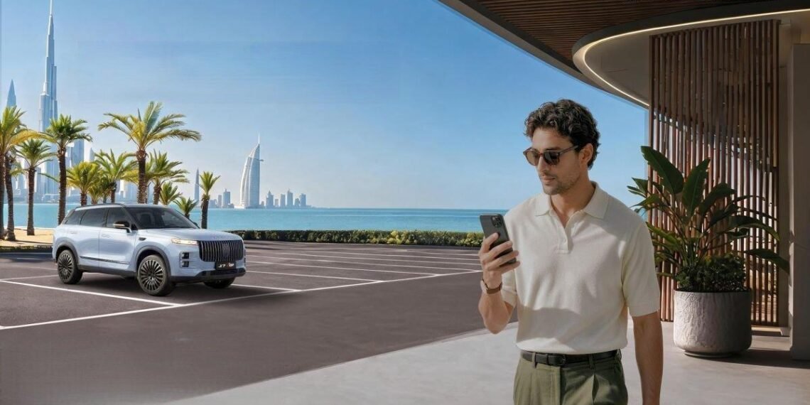 Carro autônomo realizando manobras de estacionamento