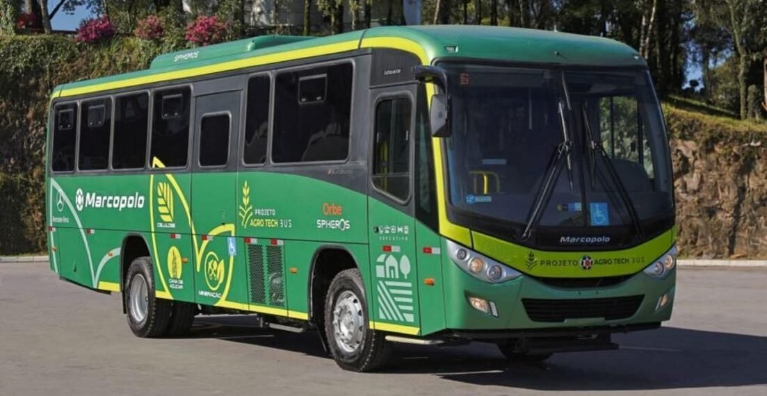Ônibus Ideale 800 Agrotech em ação