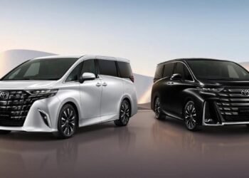 Toyota Alphard em exibição