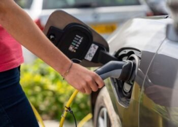 Veículos elétricos em exposição