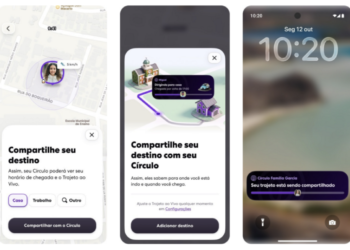 Imagem ilustrativa do recurso Trajeto ao Vivo da Life360