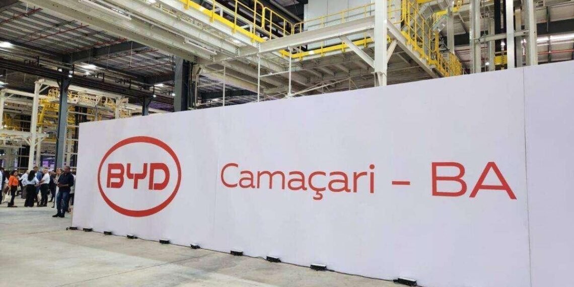 Fábrica da BYD em Camaçari